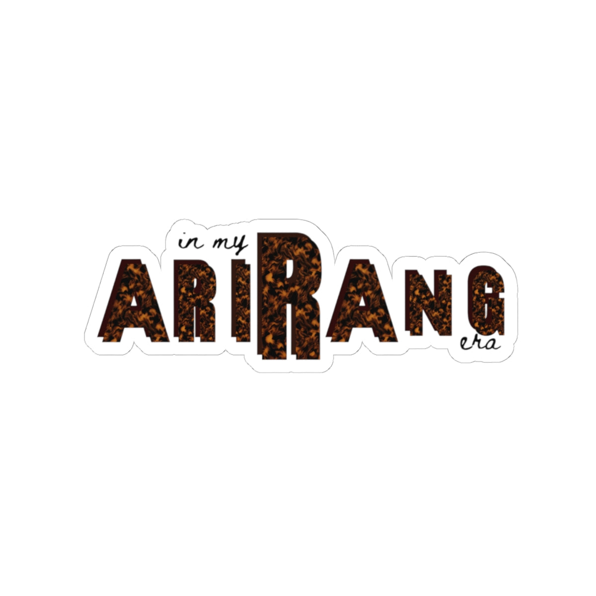 In My Arirang Era Leopard Sticker (ARMY Era Aesthetic Vinyl Sticker)