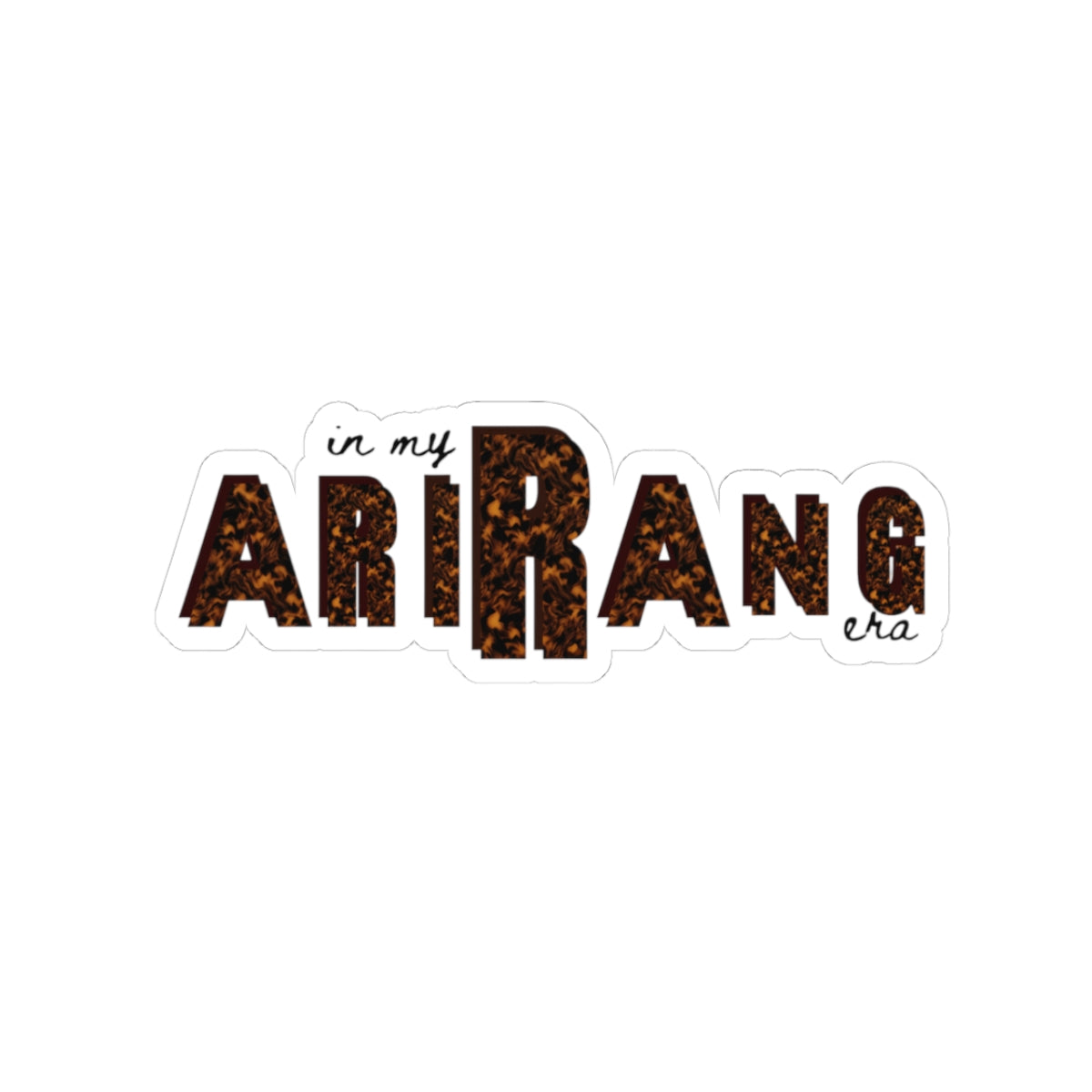 In My Arirang Era Leopard Sticker (ARMY Era Aesthetic Vinyl Sticker)
