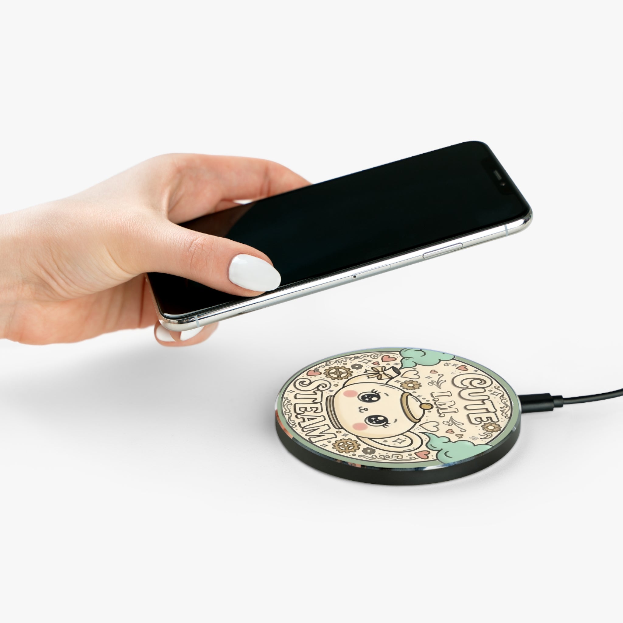 Cute I.M. Steam Cute Kawaii Wireless Charger