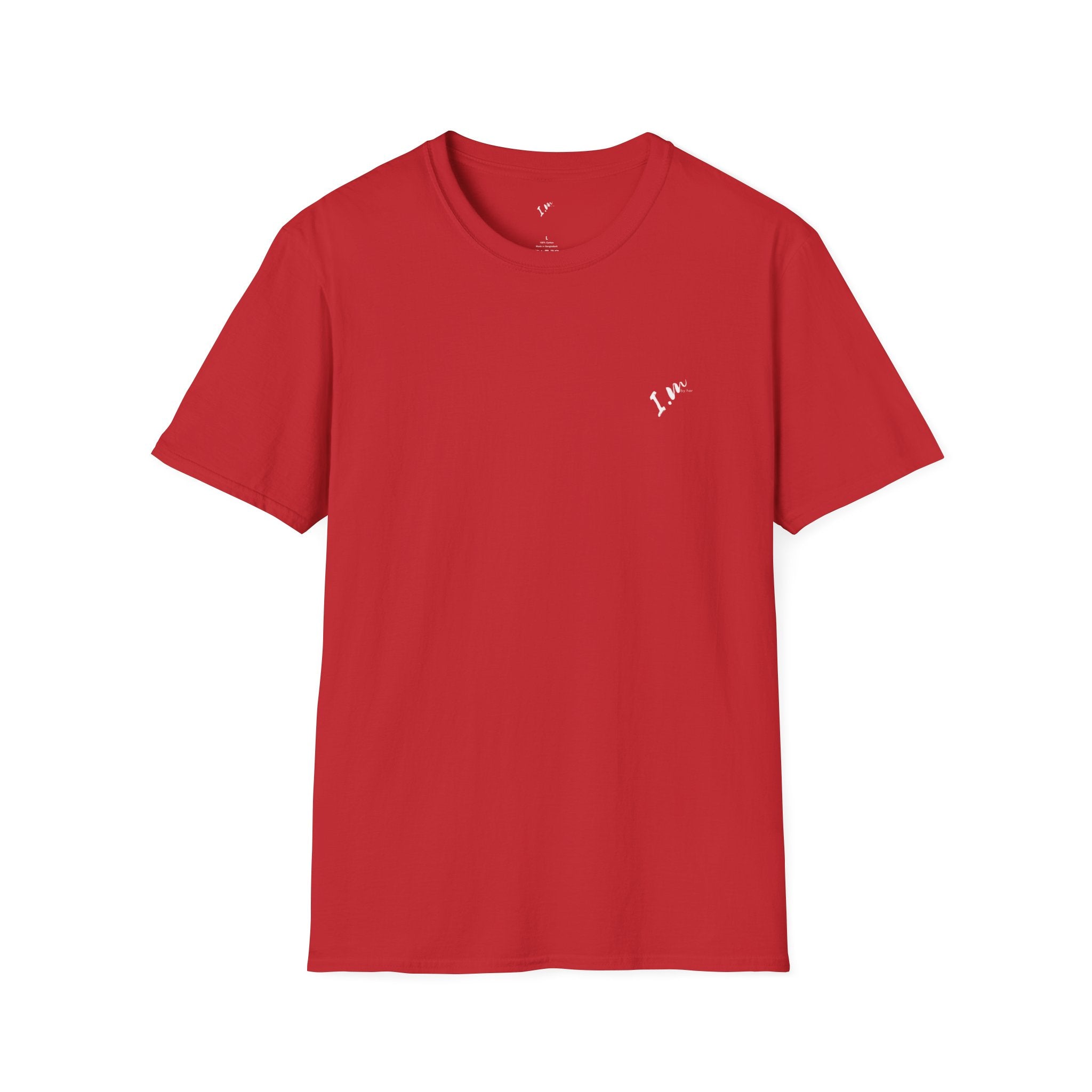 The ' I.M by her ' red shirt